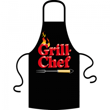 Kochschürze "Grillchef mit Spiess"
